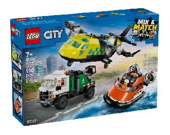 LEGO Airplane, Service Truck & Hovercraft Remix set