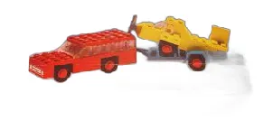 LEGO Car with Plane Transporter set
