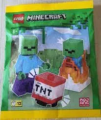 LEGO Zombie with Burning Baby Zombie and TNT set box