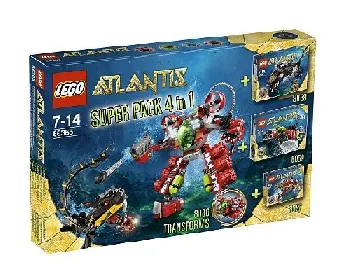 LEGO Atlantis Super Pack 4 in 1 (8057 8058 8059 8080) set