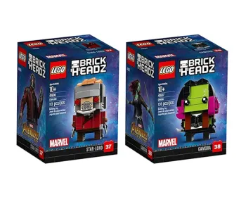 LEGO Brickheadz Star-Lord and Gamora Bundle Building Kit set