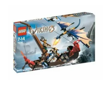 LEGO Viking Boat against the Wyvern Dragon set
