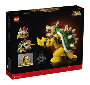 Back of LEGO The Mighty Bowser set box