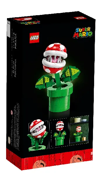 Back of LEGO Piranha Plant set box