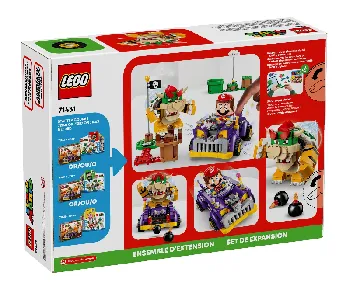 Back of LEGO Bowser's Muscle Car set box