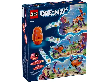 Back of LEGO Izzie's Dream Animals set box