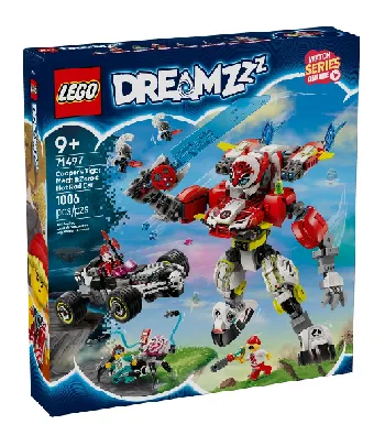 LEGO Cooper's Tiger Mech and Zero's Hot Rod Car set