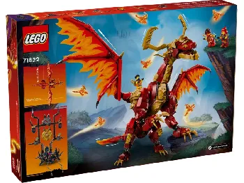 Back of LEGO Source Dragon of Motion set box