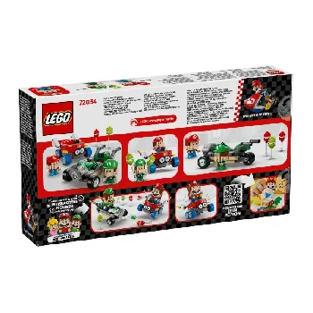 Back of LEGO Baby Mario vs. Baby Luigi set box