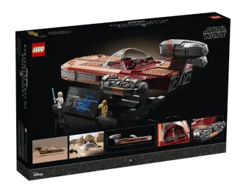 Back of LEGO Luke Skywalker's Landspeeder set box