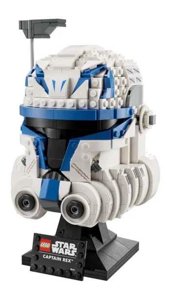 Back of LEGO Captain Rex Helmet set box