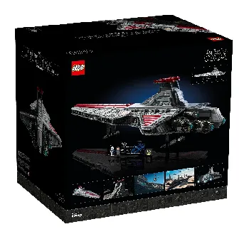 Back of LEGO Venator-class Republic Attack Cruiser set box