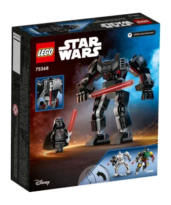 Back of LEGO Darth Vader Mech set box