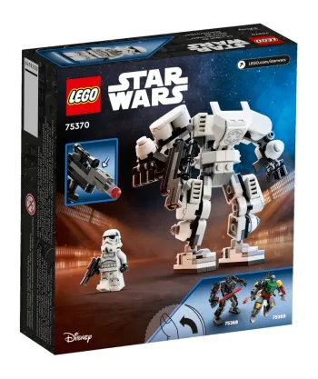 Back of LEGO Stormtrooper Mech set box