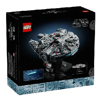 Back of LEGO Millennium Falcon set box