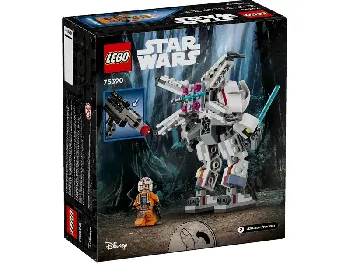 Back of LEGO Luke Skywalker X-wing Mech  set box