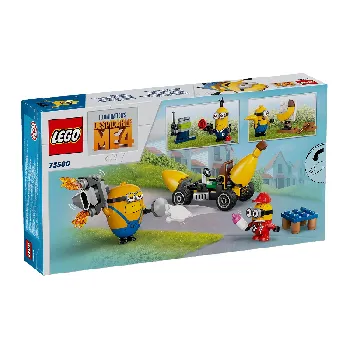 Back of LEGO Minions and Banana Car set box