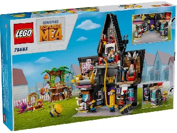 Back of LEGO Minions and Gru's Family Mansion set box