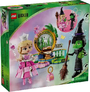 Back of LEGO Elphaba & Glinda Figures set box