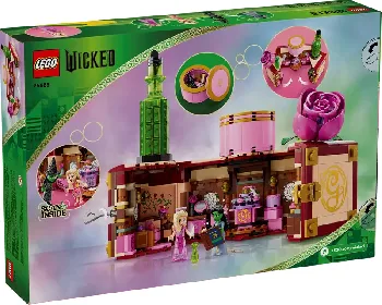 Back of LEGO Glinda & Elphaba's Dormitory set box