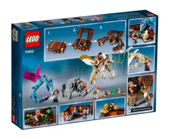 Back of LEGO Newt's Case of Magical Creatures set box