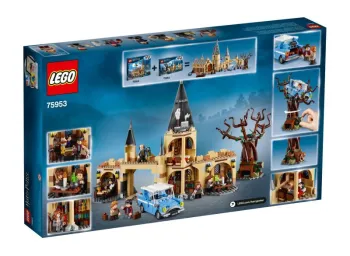 Back of LEGO Hogwarts Whomping Willow set box