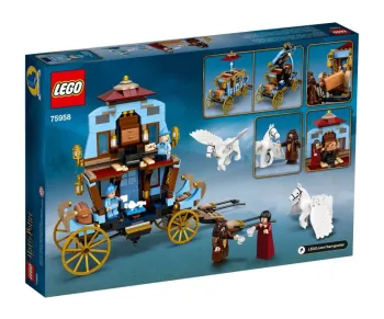 Back of LEGO Beauxbatons' Carriage: Arrival at Hogwarts set box