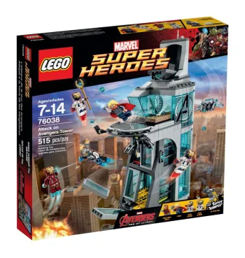 LEGO Attack on Avengers Tower set