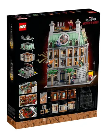 Back of LEGO Sanctum Sanctorum set box