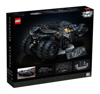 Back of LEGO Batmobile Tumbler set box