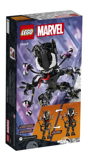 Back of LEGO Venomized Groot set box