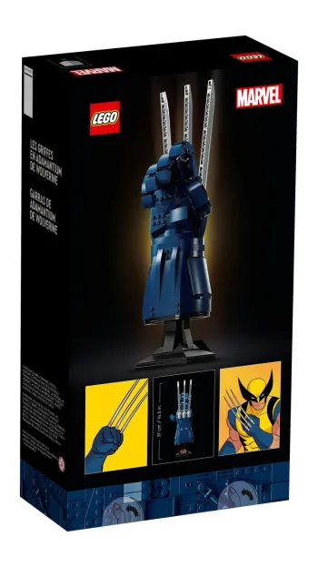 Back of LEGO Wolverine's Adamantium Claws set box