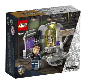 Back of LEGO Guardians of the Galaxy Headquarters set box