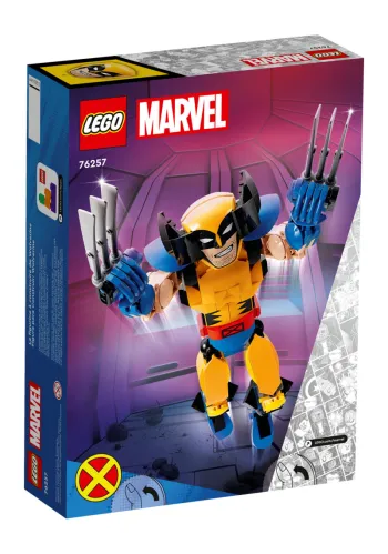 Back of LEGO Wolverine Construction Figure set box