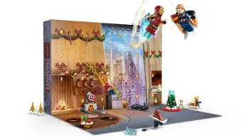 Back of LEGO Avengers Advent Calendar set box