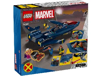 Back of LEGO X-Men Jet set box