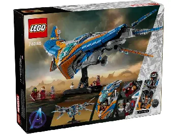 Back of LEGO The Milano Spaceship set box