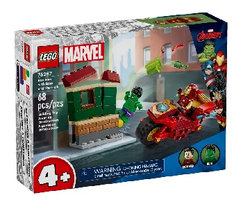 LEGO Iron Man with Bike and The Hulk set