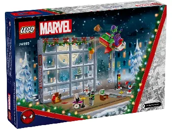 Back of LEGO Spider-Man 2024 Advent Calendar set box