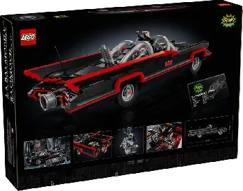 Back of LEGO Batman: The Classic TV Series Batmobile set box