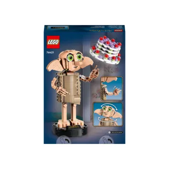 Back of LEGO Dobby the House-Elf set box