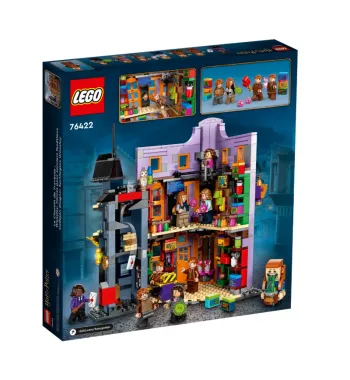 Back of LEGO Diagon Alley: Weasleys' Wizard Wheezes set box