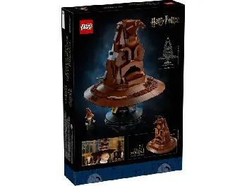 Back of LEGO Talking Sorting Hat set box