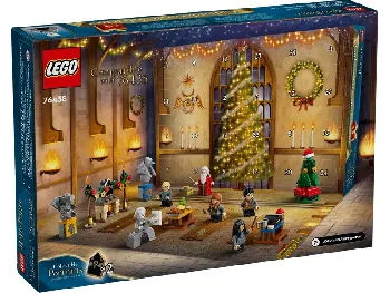 Back of LEGO Harry Potter Advent Calendar 2024 set box