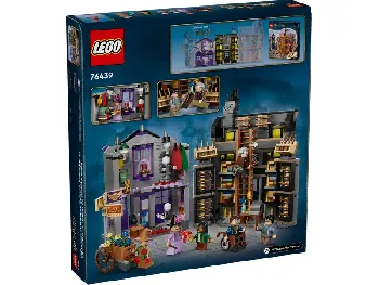 Back of LEGO Ollivanders & Madam Malkin's Robes set box