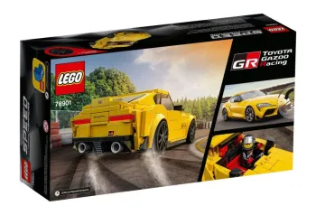 Back of LEGO Toyota GR Supra set box