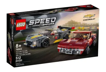 LEGO Chevrolet Corvette C8.R Race Car and 1968 Chevrolet Corvette set