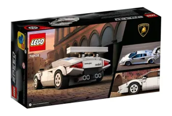 Back of LEGO Lamborghini Countach set box