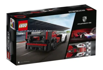 Back of LEGO Porsche 963 set box