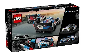 Back of LEGO BMW M4 GT3 & BMW M Hybrid V8 set box